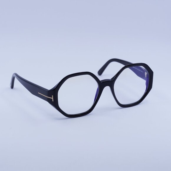 Tom Ford FT5967-B 001 Eyeglasses Black 53mm Geometric Frame - Picture 5 of 9